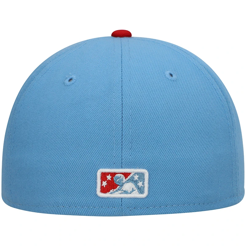 Casquette ajustée New Era 59FIFTY blanche Corpus Christi Hooks Authentic Collection Team Alternate pour homme