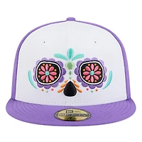 Casquette ajustée New Era Corpus Christi Hooks Copa de la Diversión 59FIFTY blanche pour hommes