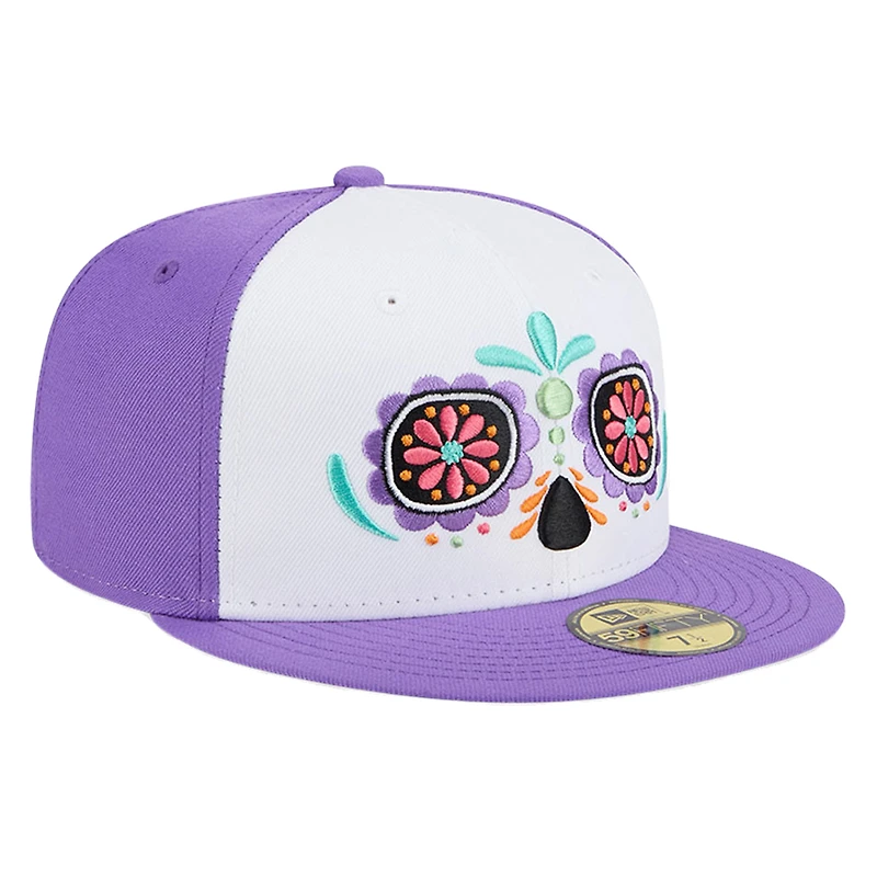 Casquette ajustée New Era Corpus Christi Hooks Copa de la Diversión 59FIFTY blanche pour hommes