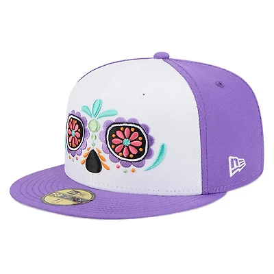 Casquette ajustée New Era Corpus Christi Hooks Copa de la Diversión 59FIFTY blanche pour hommes
