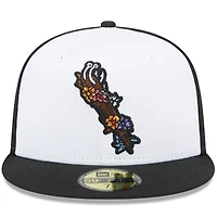 Casquette ajustée New Era Corpus Christi Hooks Theme Nights Día De Los 59FIFTY blanche pour homme