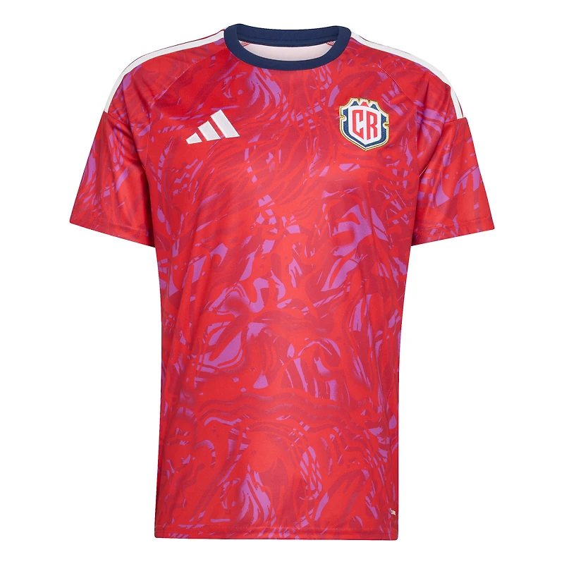 Maillot domicile réplique adidas rouge de l'équipe nationale du Costa Rica pour la Coupe Monde FIFA 2026