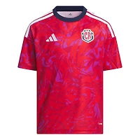 Maillot domicile réplique adidas rouge de l'équipe nationale du Costa Rica pour les jeunes, FIFA x Coupe Monde 2026