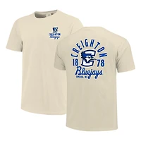 T-shirt crème pour homme avec motif mascotte des Creighton Bluejays