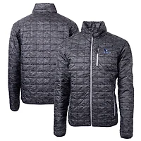 Men's Cutter & Buck  Black Creighton Bluejays Rainier Primaloft Eco Full-Zip Hooded Jacket