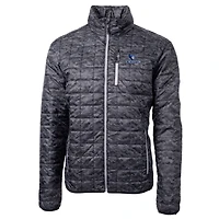 Veste à capuche entièrement zippée Primaloft Eco pour homme, noire, Cutter & Buck, Creighton Bluejays, Rainier