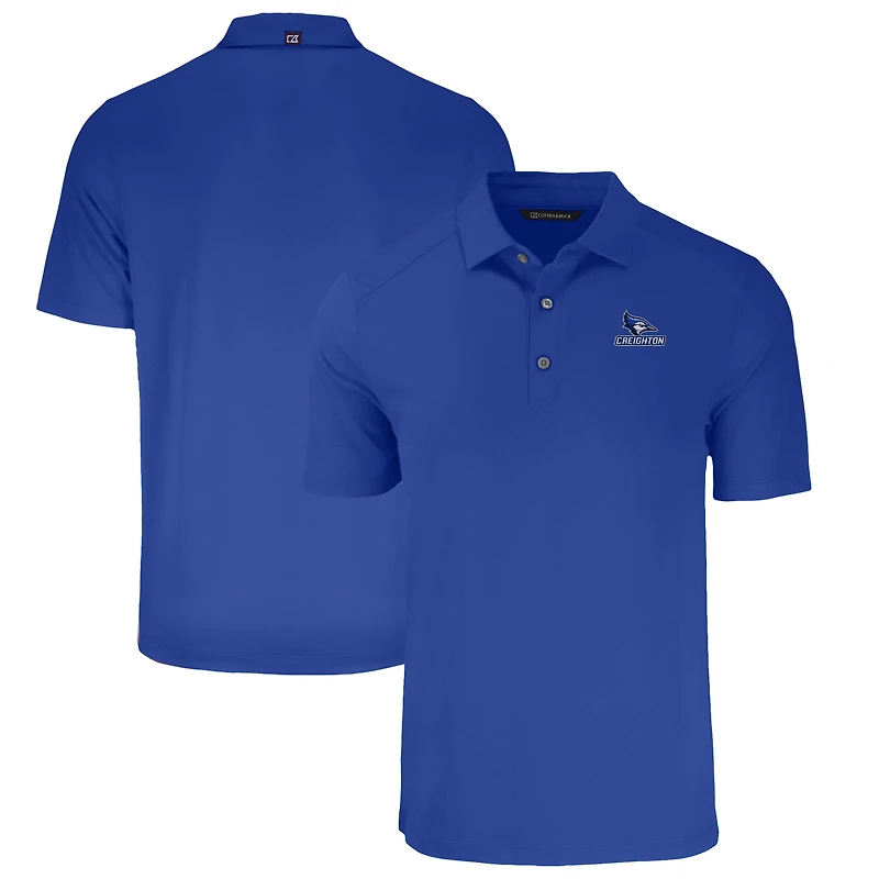Polo homme Cutter & Buck bleu Creighton Bluejays grande taille Forge Eco Stretch recyclé