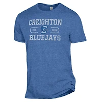 T-shirt bleu chiné pour homme « The Keeper » des Bluejays de Creighton