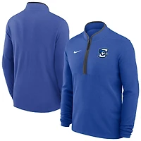 Pull-over Nike bleu Creighton Bluejays Basketball Victory Dri-FIT à demi-zip pour homme