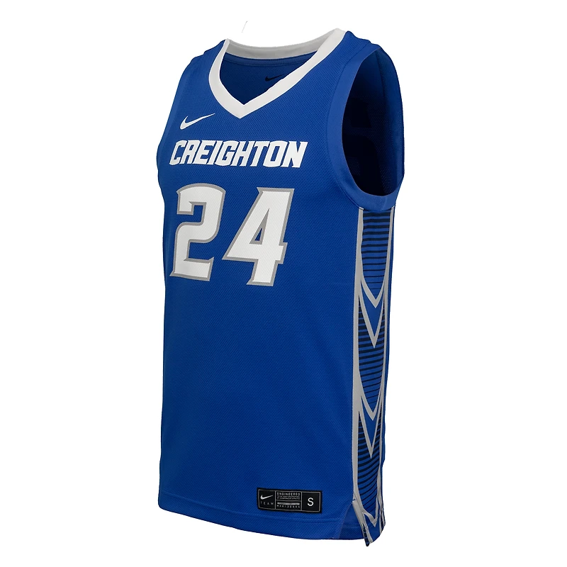 Men's Nike  Blue Creighton Bluejays Replica Basketball Jersey