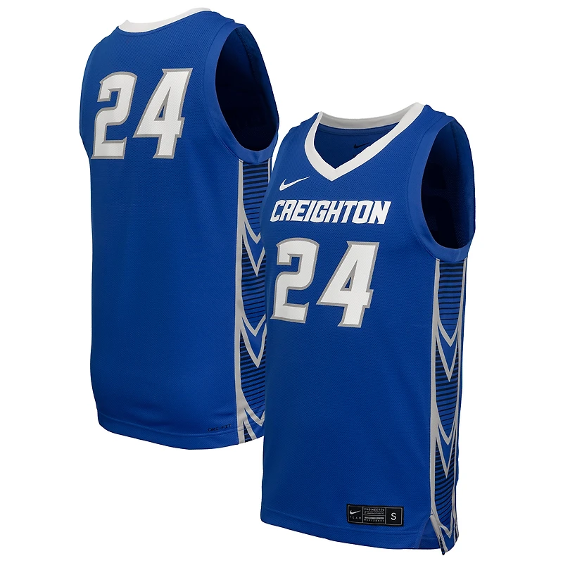Maillot de basketball réplique Nike pour homme n° 24 des Royal Creighton Bluejays