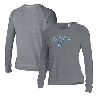 Sweat-shirt ample gris pour femme, vêtement alternatif, Creighton Bluejays