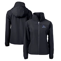 Veste zippée intégrale en tissu recyclé pour femme Cutter & Buck Black Creighton Bluejays Charter