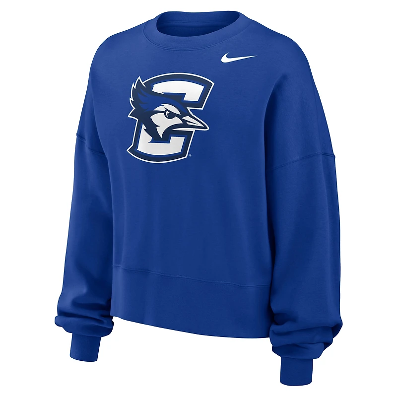 Women's Nike Royal Creighton Bluejays Phoenix Fleece Pullover Sweatshirt