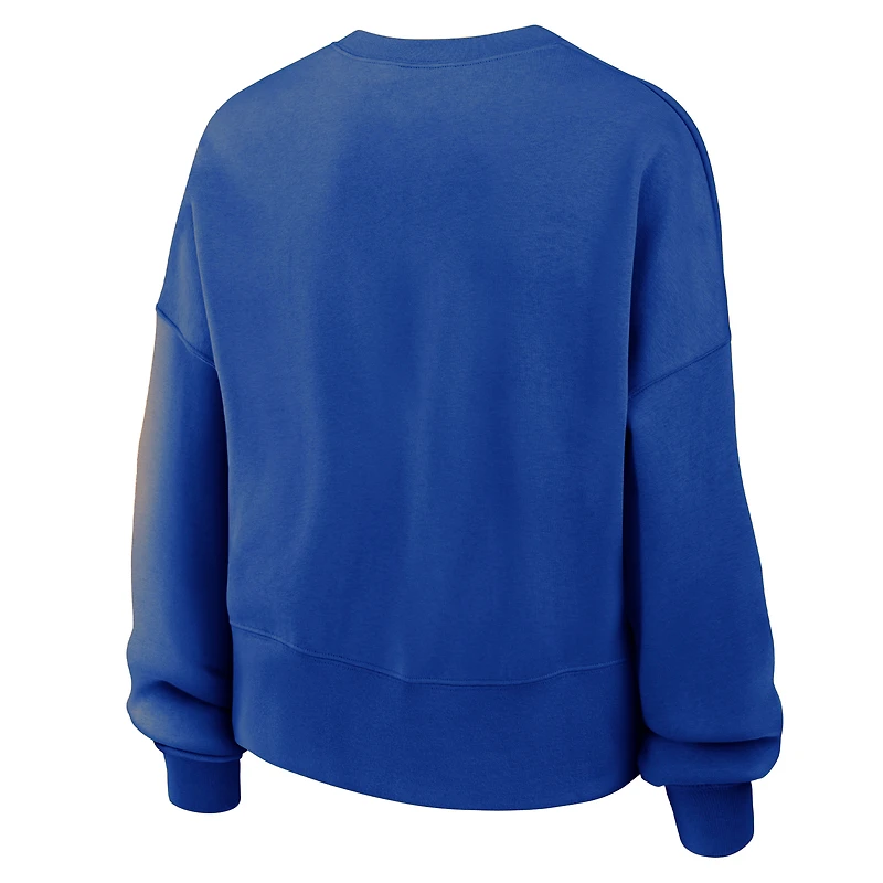 Women's Nike Royal Creighton Bluejays Phoenix Fleece Pullover Sweatshirt