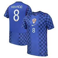 Maillot Nike Mateo Kovačić bleu marine pour homme, réplique du stade extérieur de l'équipe nationale Croatie 2026