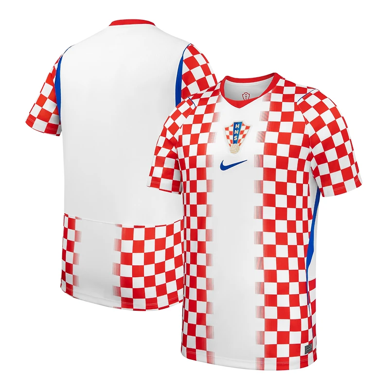 Maillot réplique domicile Nike blanc de l'équipe nationale croate 2026 pour homme