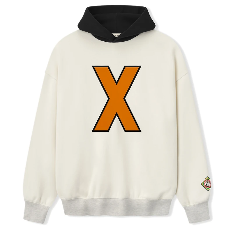 Sweat à capuche en polaire pour homme, couleur crème/noir, style musée de baseball des Cuban Giants Fear of God x Negro Leagues