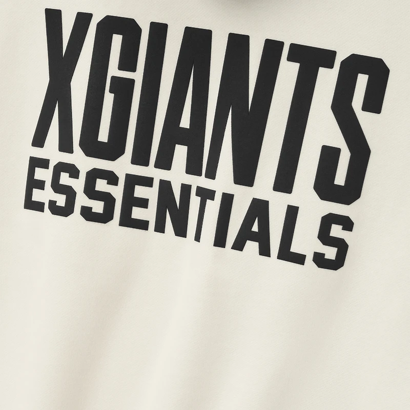 Men's Cream/Black Cuban Giants Fear of God x Negro Leagues Baseball Museum Fleece Pullover Hoodie