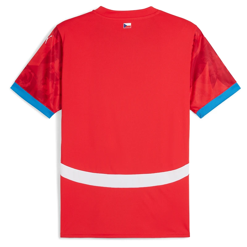 Maillot Puma rouge République tchèque équipe nationale 2024 domicile réplique pour homme