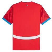 Maillot Puma rouge République tchèque équipe nationale 2024 domicile réplique pour homme