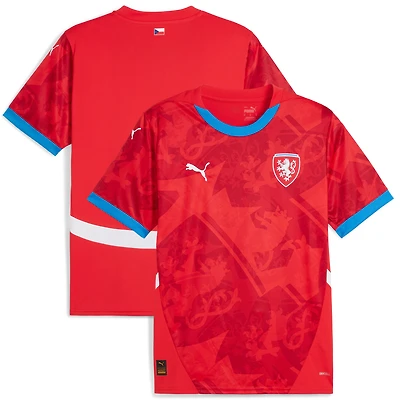 Maillot Puma rouge République tchèque équipe nationale 2024 domicile réplique pour homme