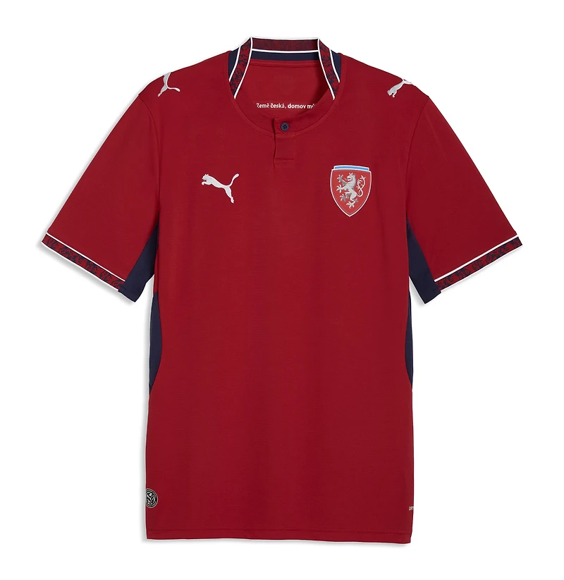 Maillot réplique domicile 2026 de l'équipe nationale République tchèque Puma rouge pour homme