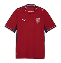 Maillot réplique domicile 2026 de l'équipe nationale République tchèque Puma rouge pour homme