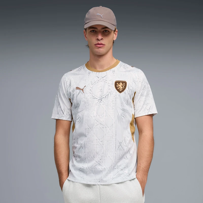 Men's Puma White Czech Republic National Team 2026 Away Replica Jersey