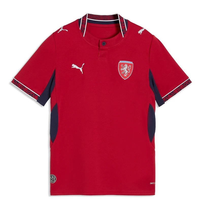 Maillot réplique domicile Puma rouge de l'équipe nationale République tchèque pour jeunes (2026)