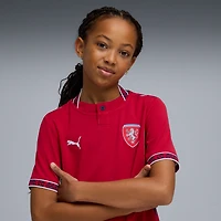 Maillot réplique domicile Puma rouge de l'équipe nationale République tchèque pour jeunes (2026)
