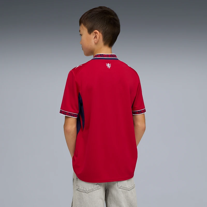 Youth Puma Red Czech Republic National Team 2026 Home Replica Jersey