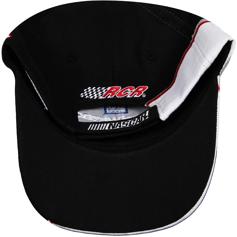 Men's Checkered Flag Black/White Dale Earnhardt Goodwrench Reverse Swoosh Adjustable Hat