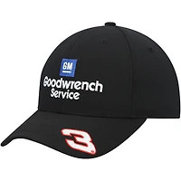 Men's Checkered Flag Black Dale Earnhardt Goodwrench Legend Adjustable Hat