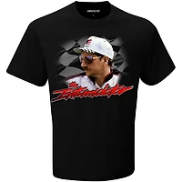 T-shirt noir à carreaux pour homme Dale Earnhardt Intimidator