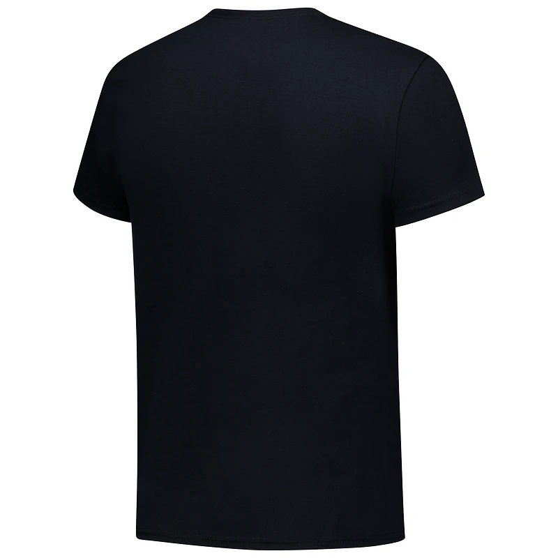 Men's Checkered Flag Sports Black Dale Earnhardt 2-Spot Magic T-Shirt