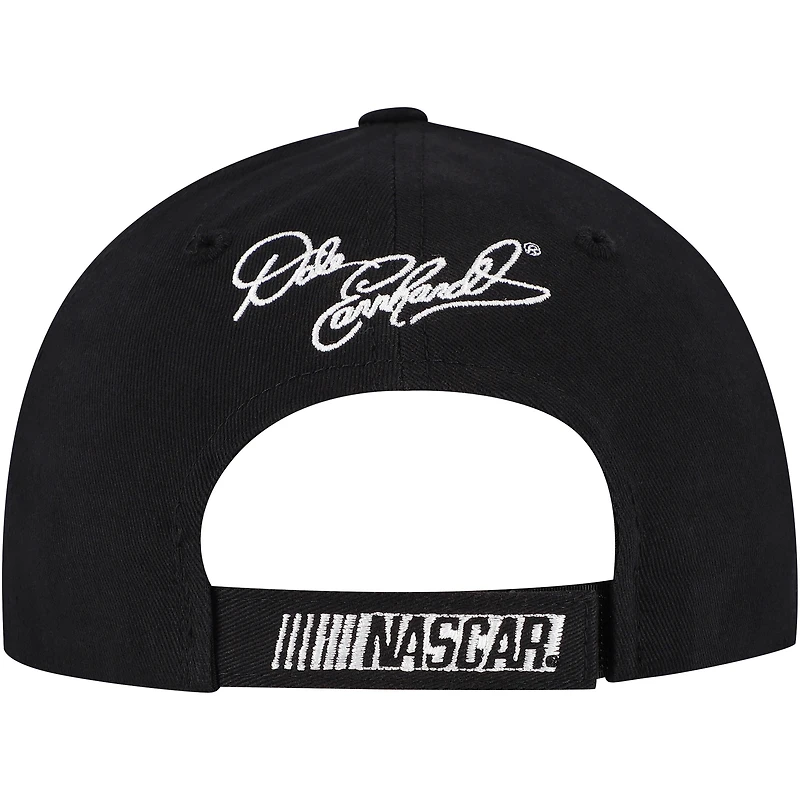 Men's Checkered Flag Sports Black Dale Earnhardt 7-Time NASCAR Cup Series Champion Adjustable Hat