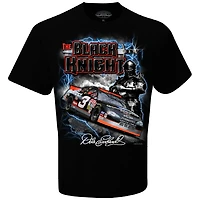 T-shirt Dale Earnhardt Black Knight Sports à drapeau damier pour homme