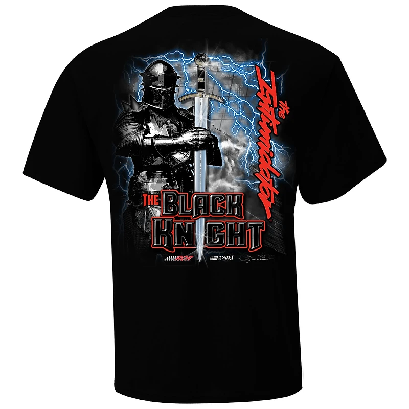 T-shirt Dale Earnhardt Black Knight Sports à drapeau damier pour homme