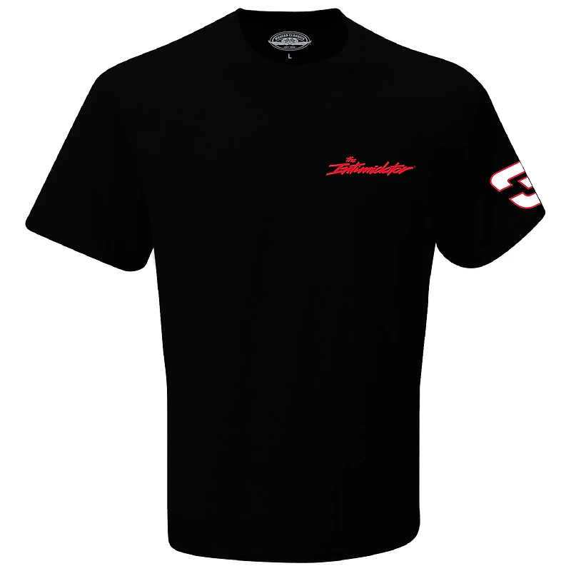 T-shirt à damier pour homme Dale Earnhardt, sept fois champion Intimidator, noir