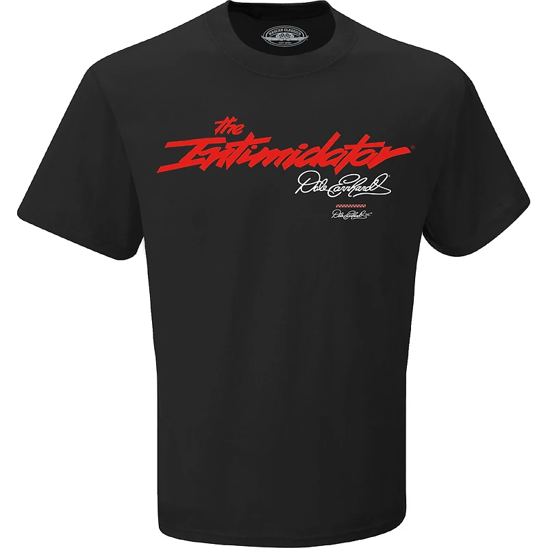 Men's Checkered Flag Sports  Black Dale Earnhardt The Intimidator T-Shirt