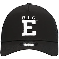 Men's New Era Black Dale Earnhardt Big E Legends 9FORTY A-Frame Trucker Snapback Hat