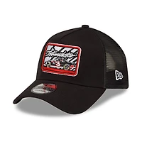 Casquette trucker New Era noire Dale Earnhardt Legends Intimidator 9FORTY A-Frame à fermeture snapback ajustable pour homme