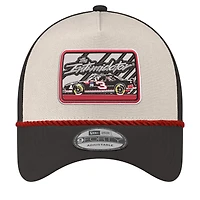 Men's New Era Stone/Black Dale Earnhardt 9FORTY Rope Adjustable Hat
