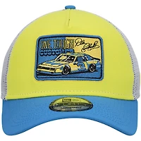 Casquette Snapback New Era pour homme, jaune/royal Dale Earnhardt Legends 9FORTY A-Frame Trucker