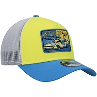 Casquette Snapback New Era pour homme, jaune/royal Dale Earnhardt Legends 9FORTY A-Frame Trucker
