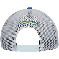 Men's New Era Yellow/Royal Dale Earnhardt Legends 9FORTY A-Frame Trucker Snapback Hat