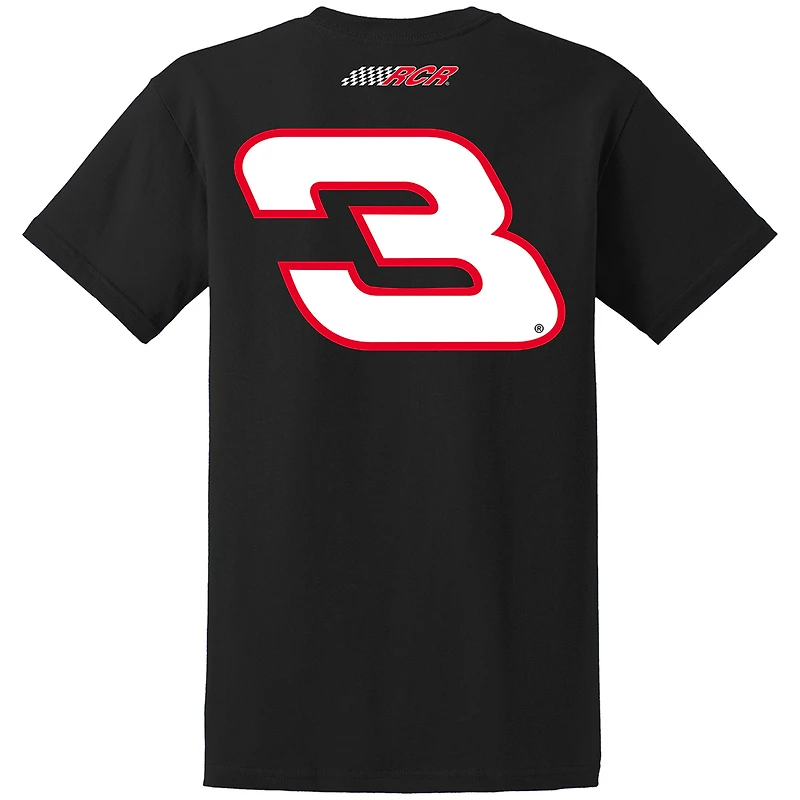 Collection Richard Childress Racing Team pour homme Noir Dale Earnhardt Goodwrench Service Plus Sponsor Lifestyle T-shirt
