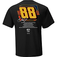 Men's Checkered Flag Black Dale Earnhardt Jr. NASCAR Hall of Fame Class 2021 Inductee T-Shirt