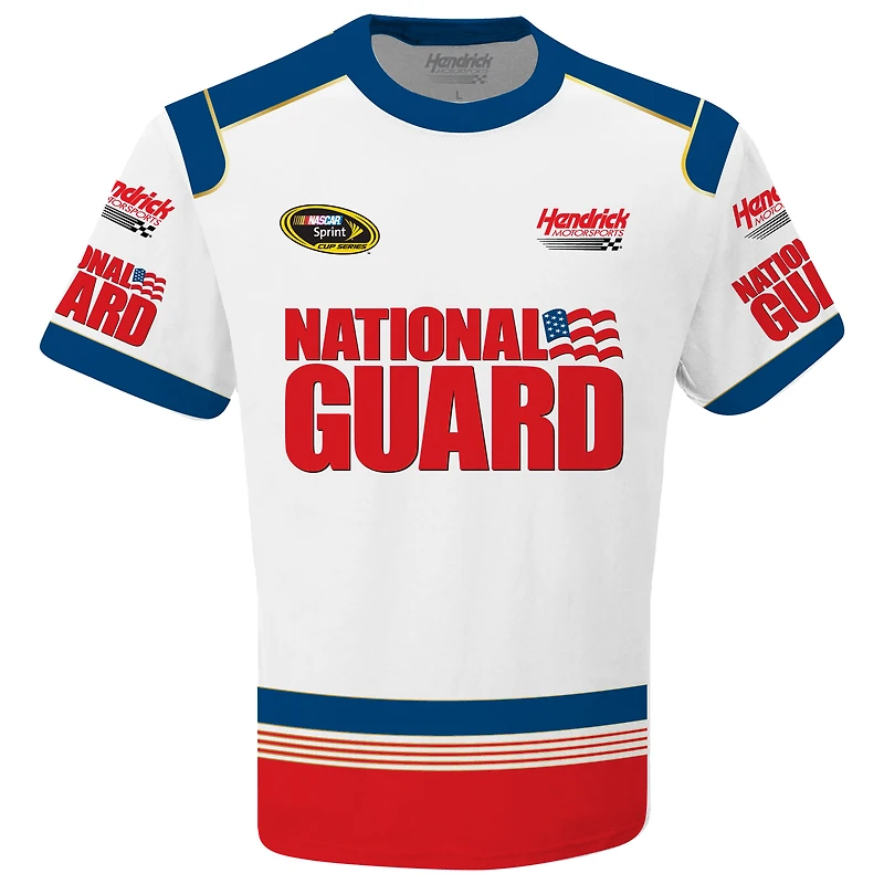 Men's Hendrick Motorsports Team Collection White Dale Earnhardt Jr. National Guard Legend Uniform T-Shirt